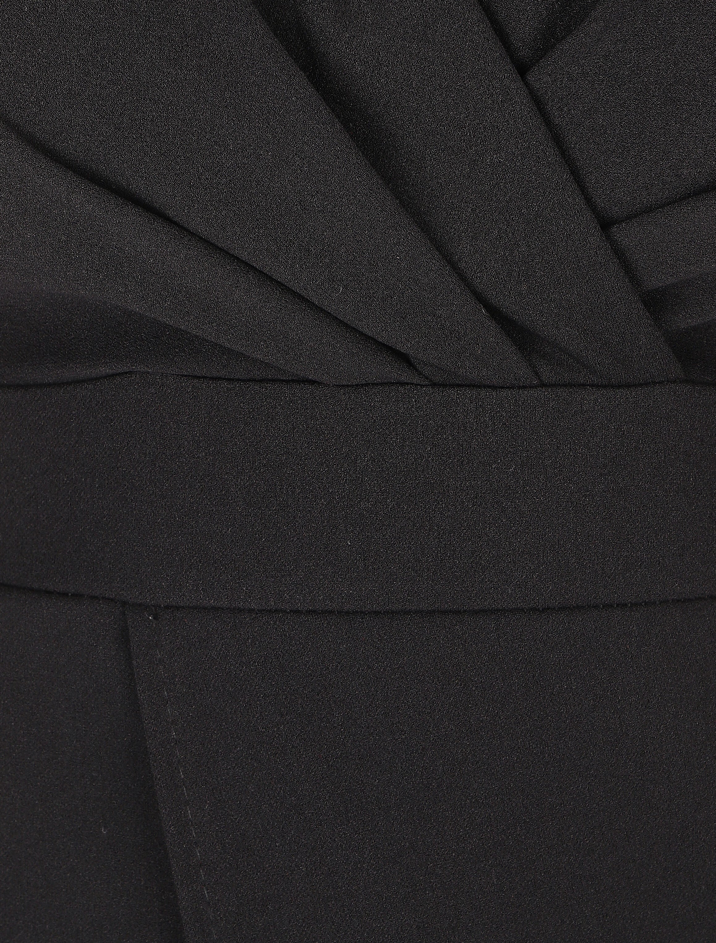 Robe fourreau cache-coeur - Noir - 3