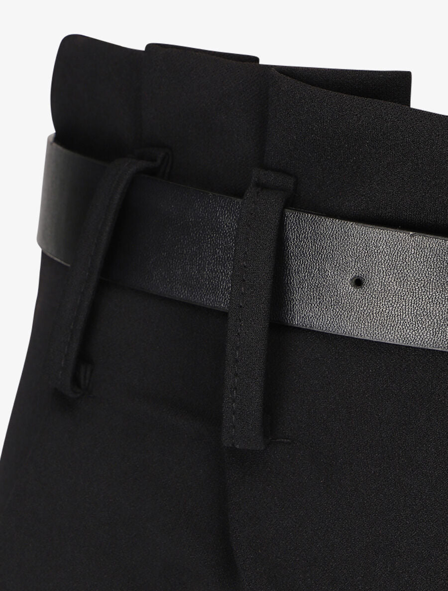 Pantalon fluide coupe ample - Noir - 3