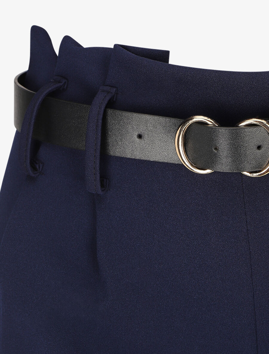 Pantalon fluide coupe ample - Marine - 3
