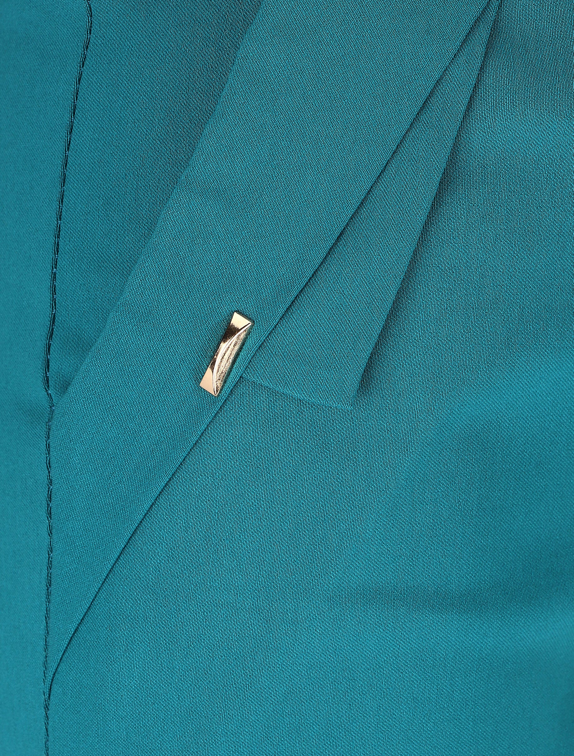 Pantalon droit à poches fantaisies - Bleu canard - 3