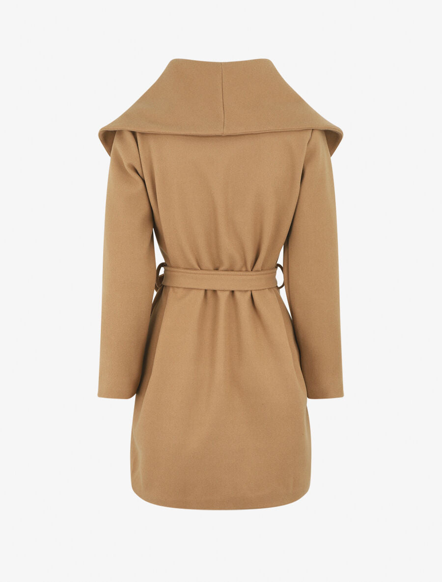 Manteau à col châle - Beige - 2