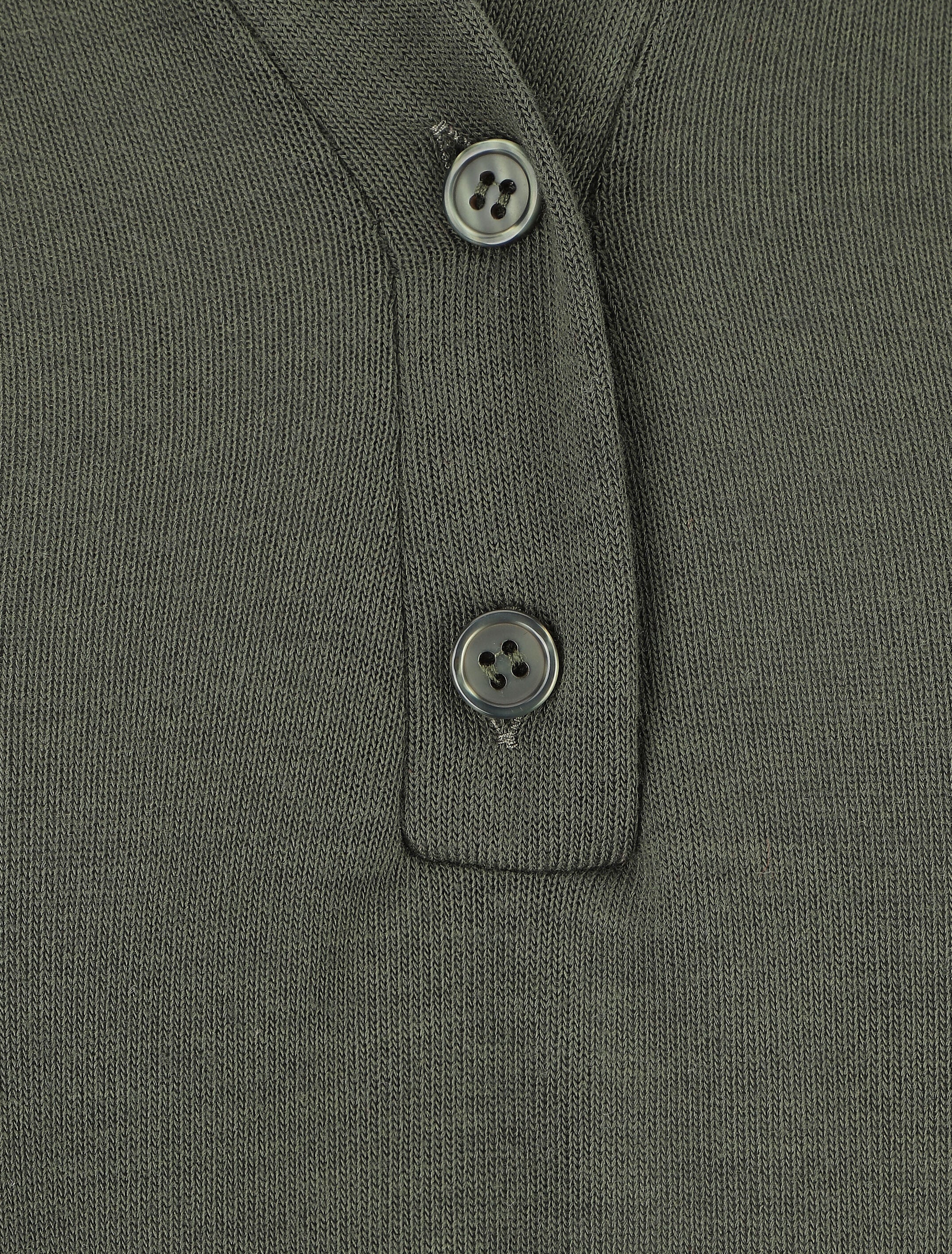 Pull uni fin à manches retroussables - Kaki - 3