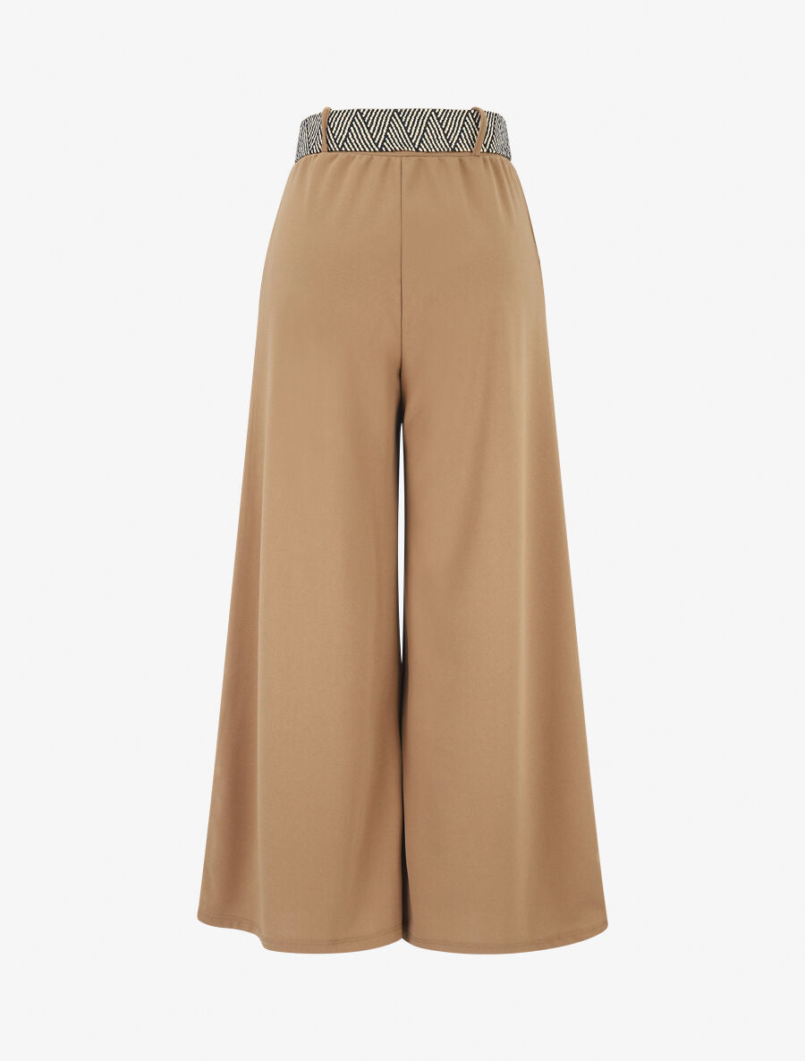 Pantalon long uni fluide - Taupe - 2