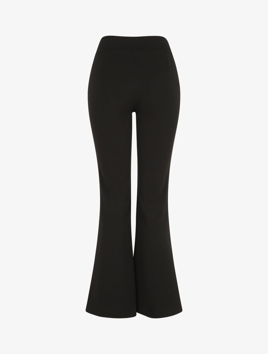 Pantalon fluide à fermeture stylisée - Noir - 2
