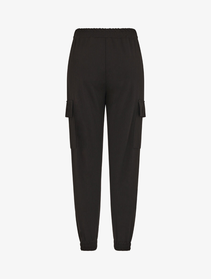 Jogging cargo taille haute - Noir - 2