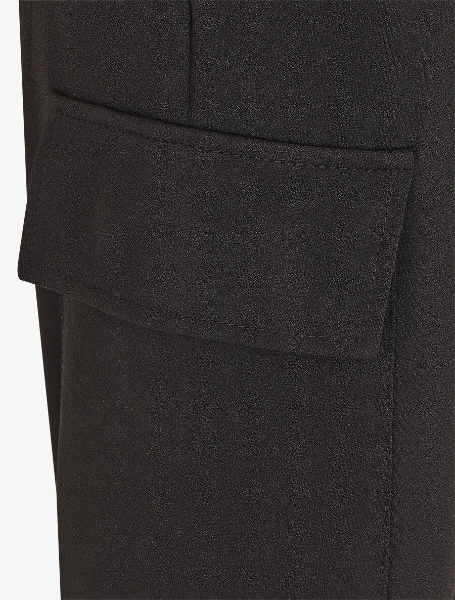 Jogging cargo taille haute - Noir - 3