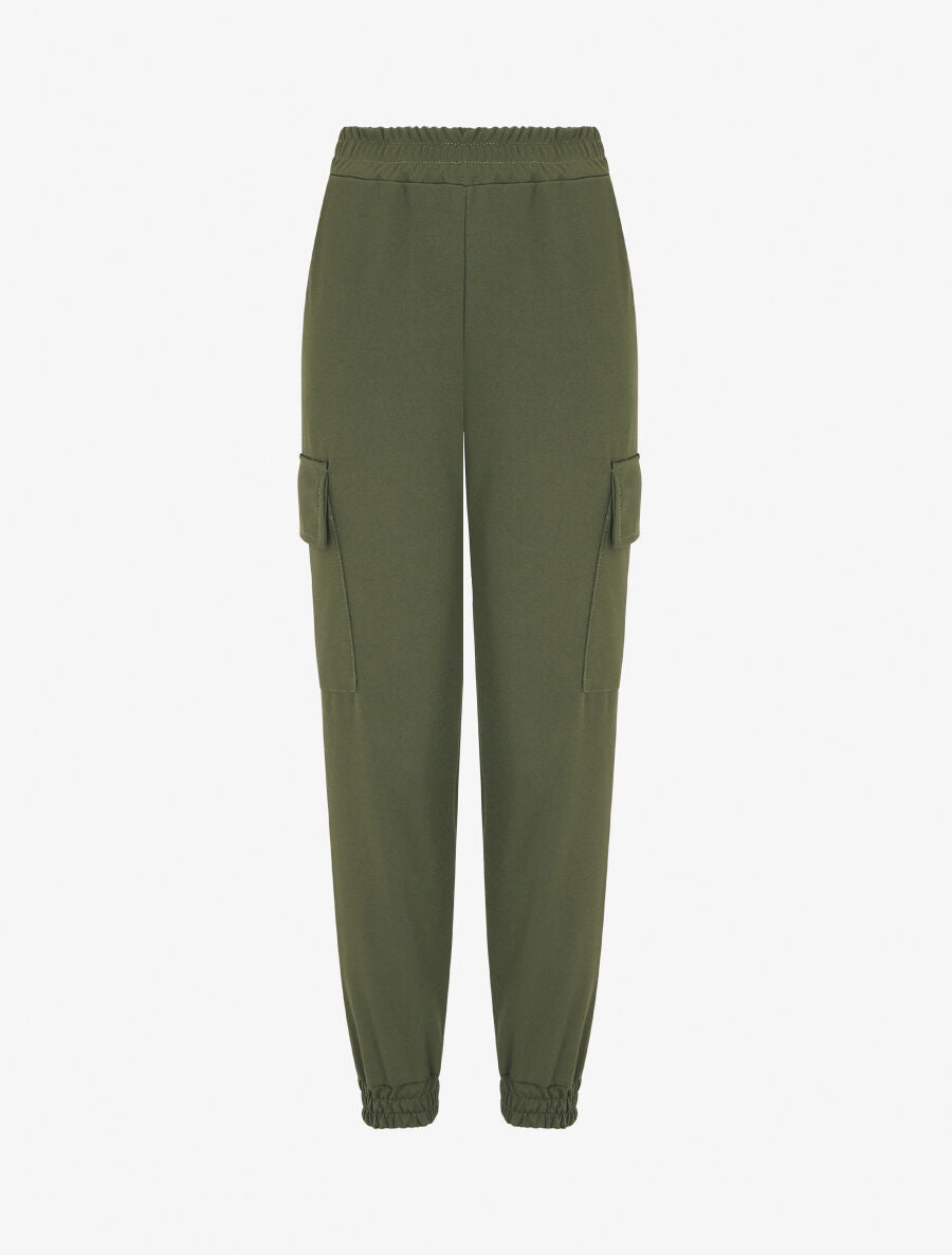 Jogging cargo taille haute - Kaki - 5