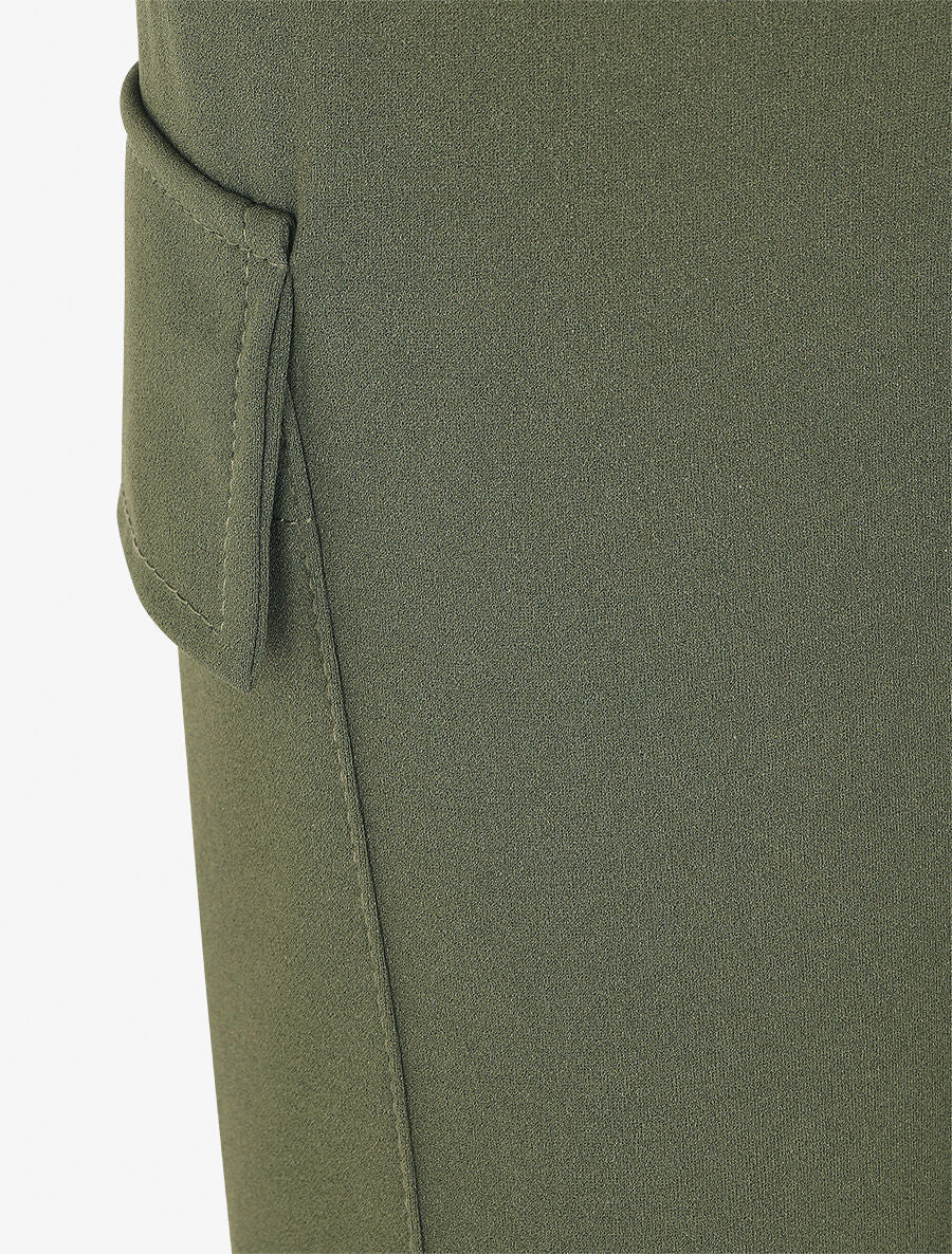 Jogging cargo taille haute - Kaki - 3