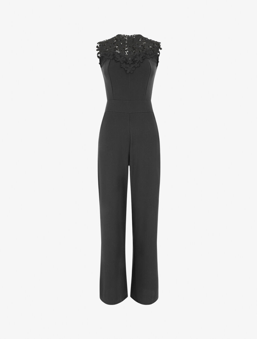 Combinaison unie sans manches - Noir - 6