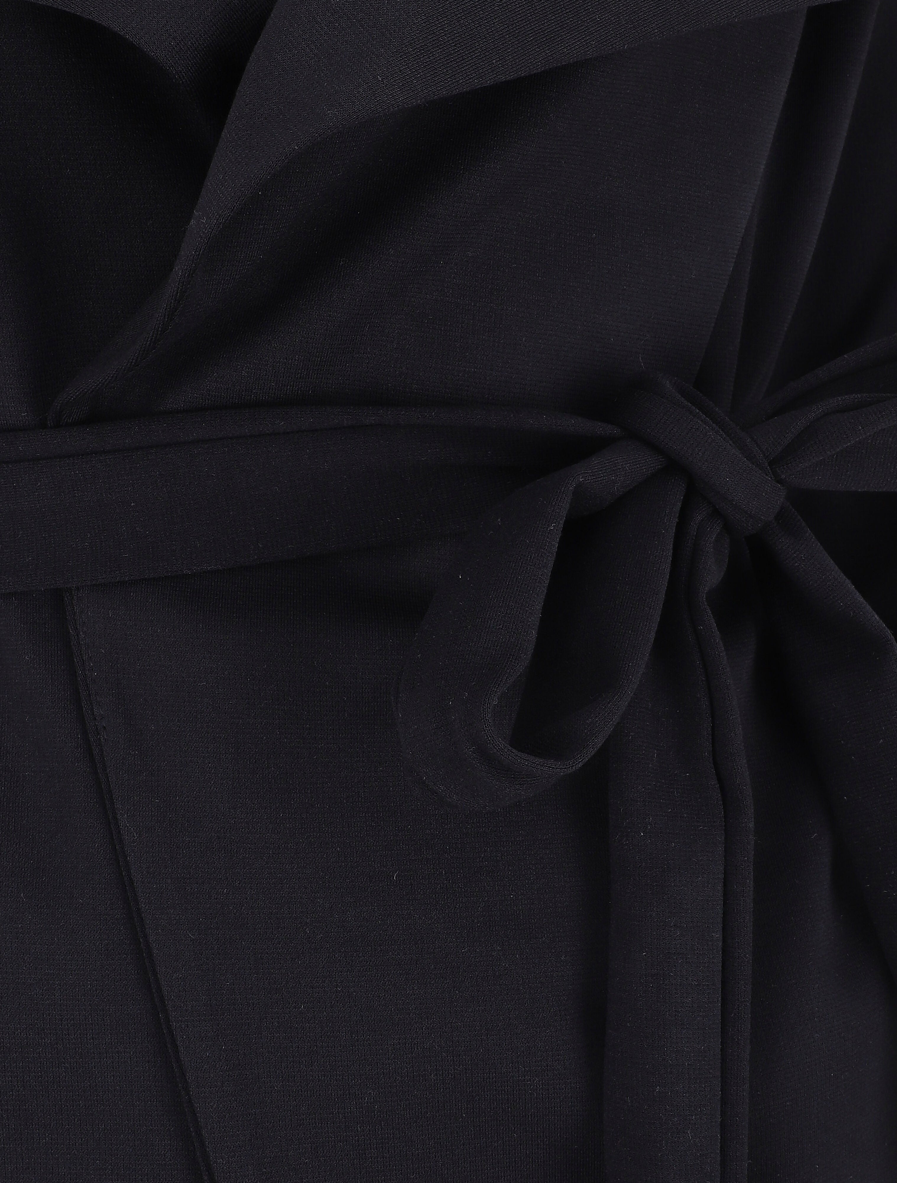 Veste longue ceinturée - Noir - 3