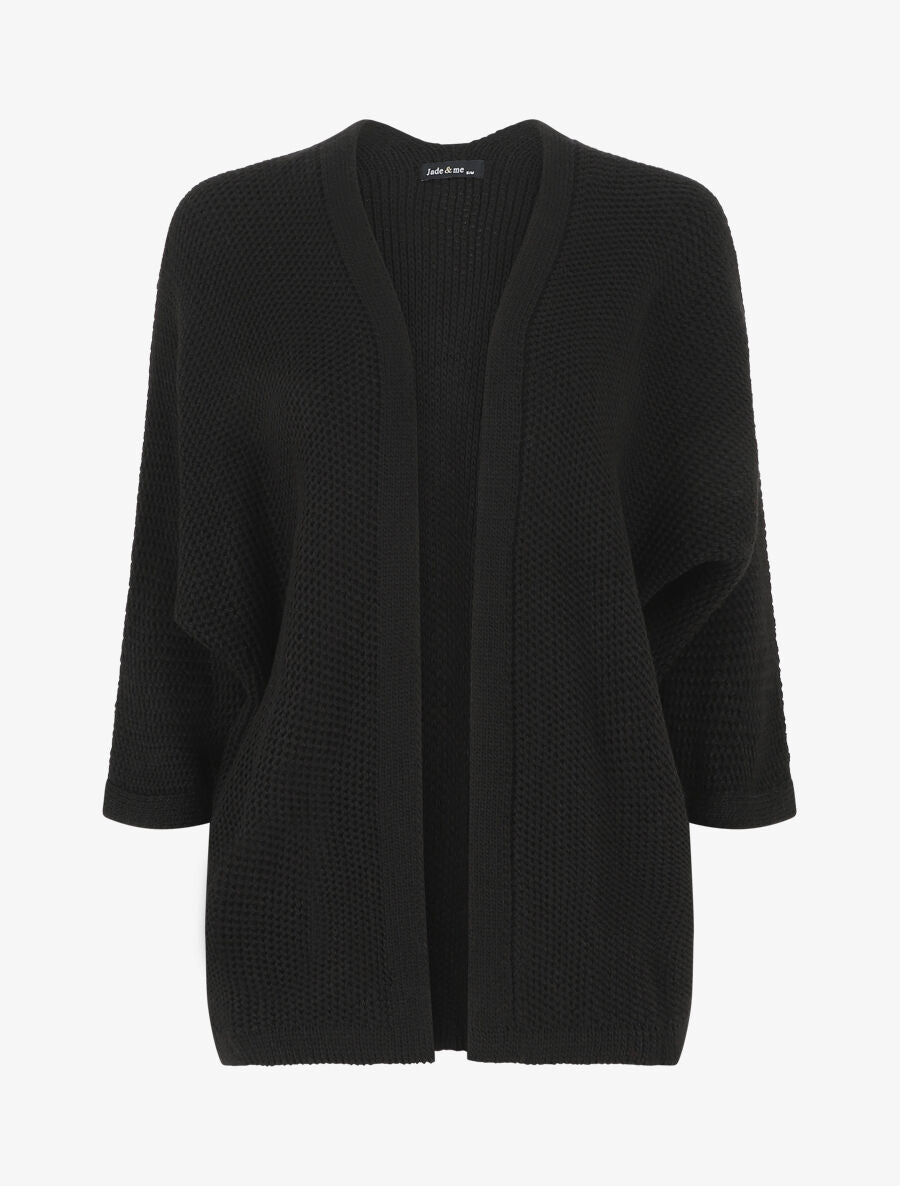 Gilet mi-long oversize - Noir - 4