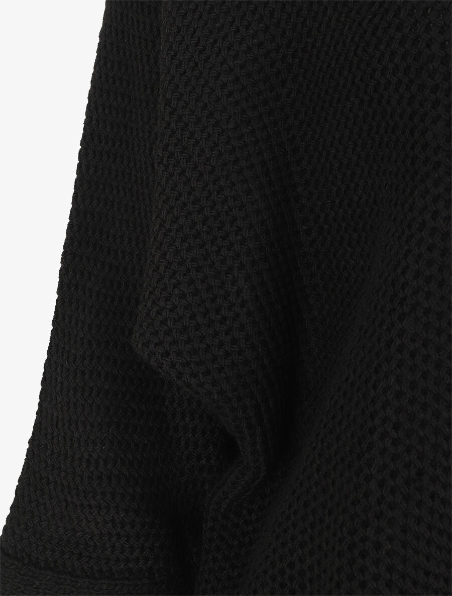 Gilet mi-long oversize - Noir - 3