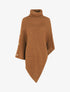 Poncho uni col roulé - Camel - 1
