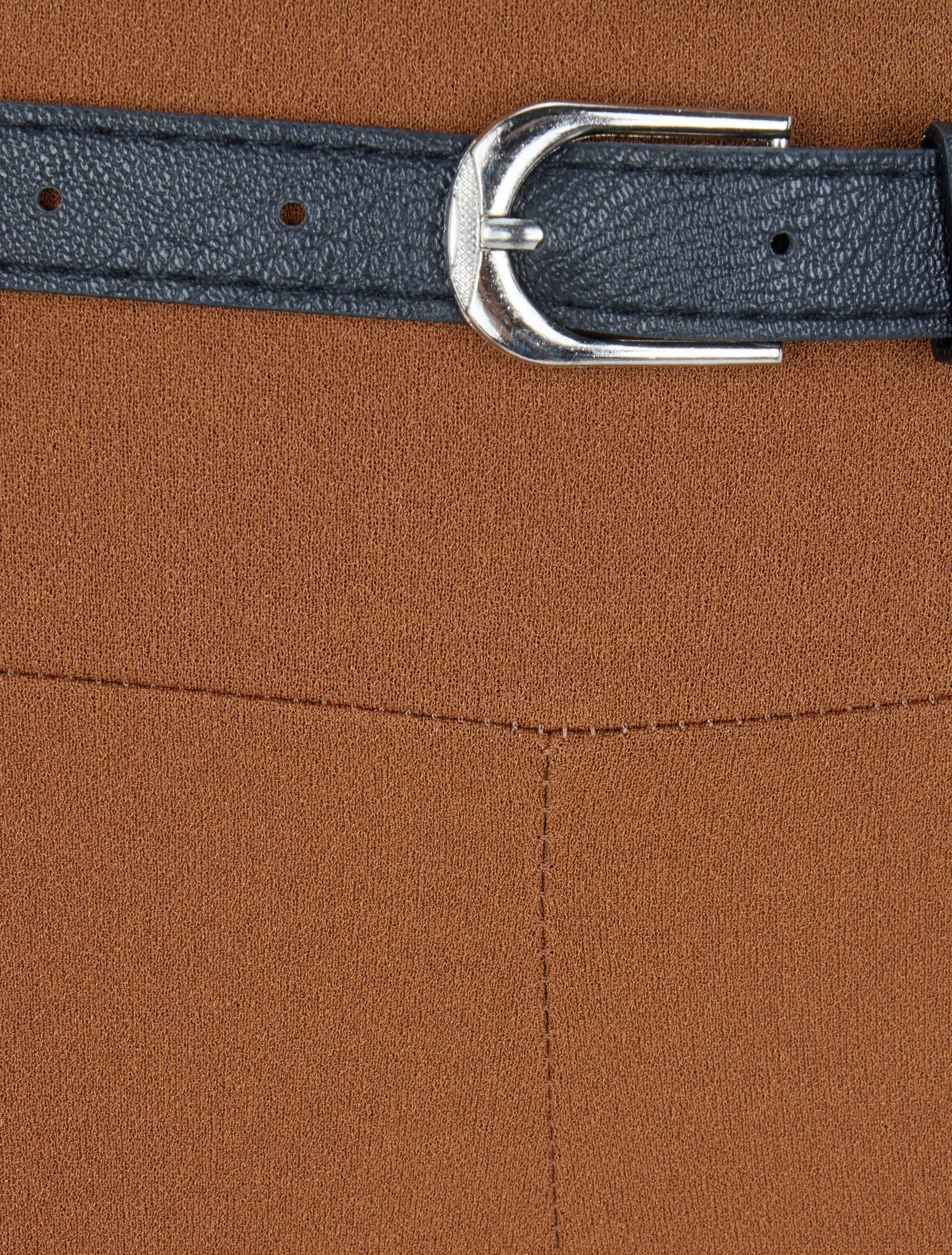 Legging taille basse à poches décoratives - Camel - 3