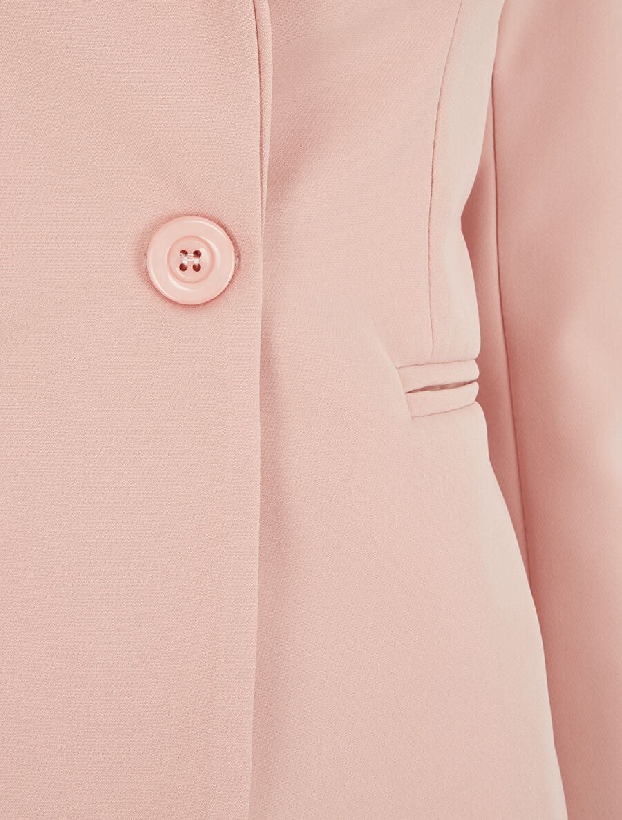 Veste mi-longue classique - Rose - 3