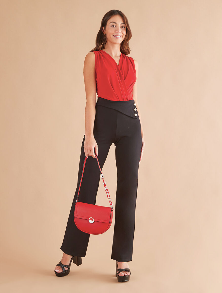 Body cache-coeur sans manches - Rouge - 4