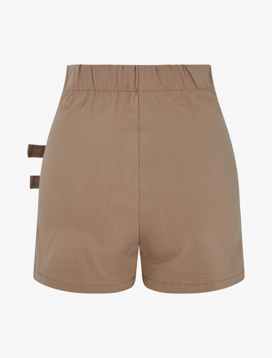 Short court style jupe à lanières - Beige - 2