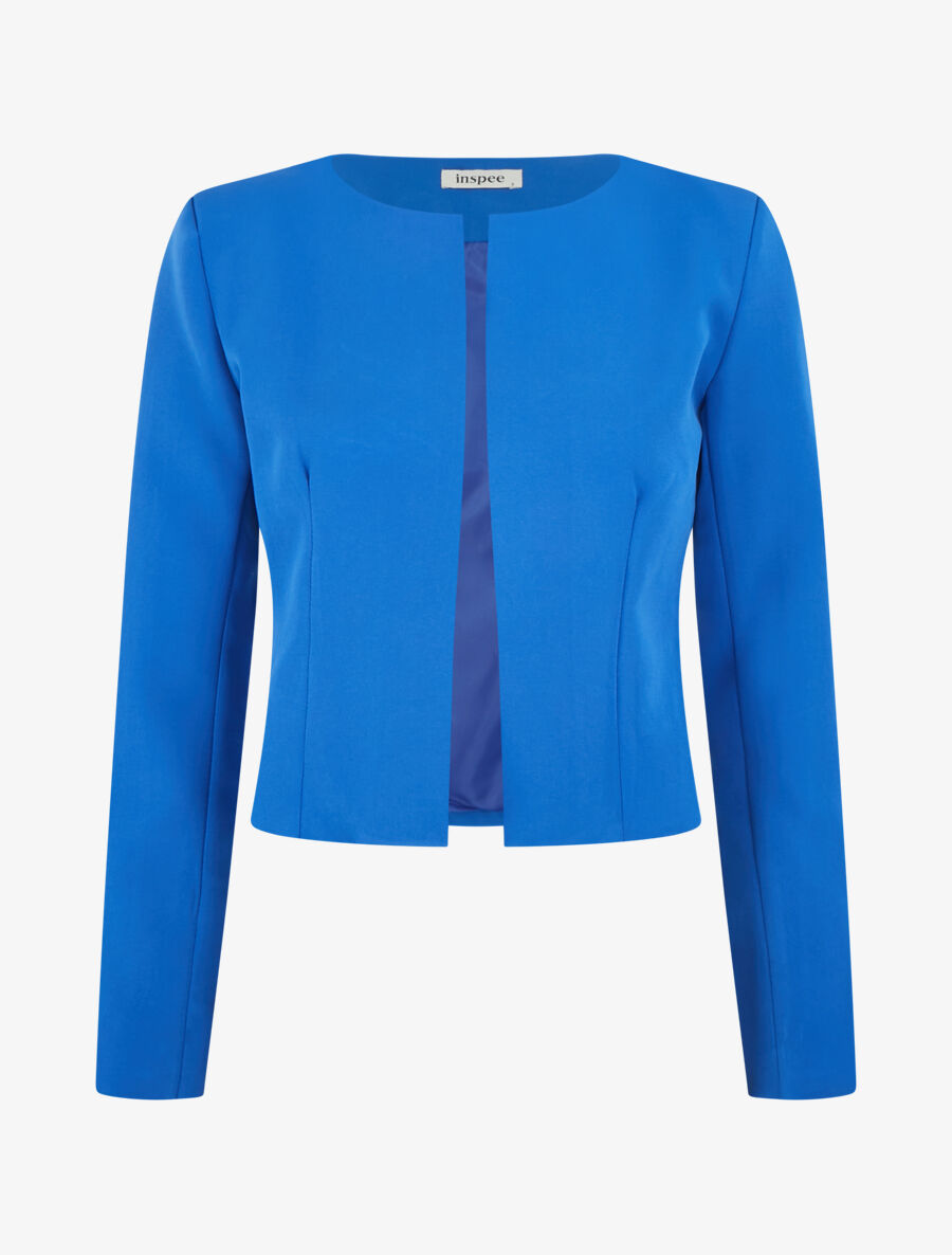 Veste courte ouverte - Bleu roi - 1