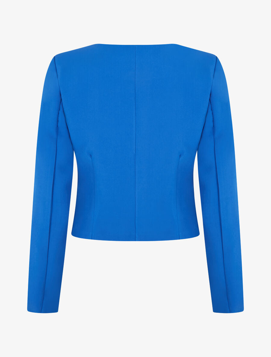 Veste courte ouverte - Bleu roi - 2