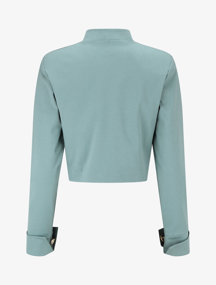 Veste courte boutonnée - Vert d&