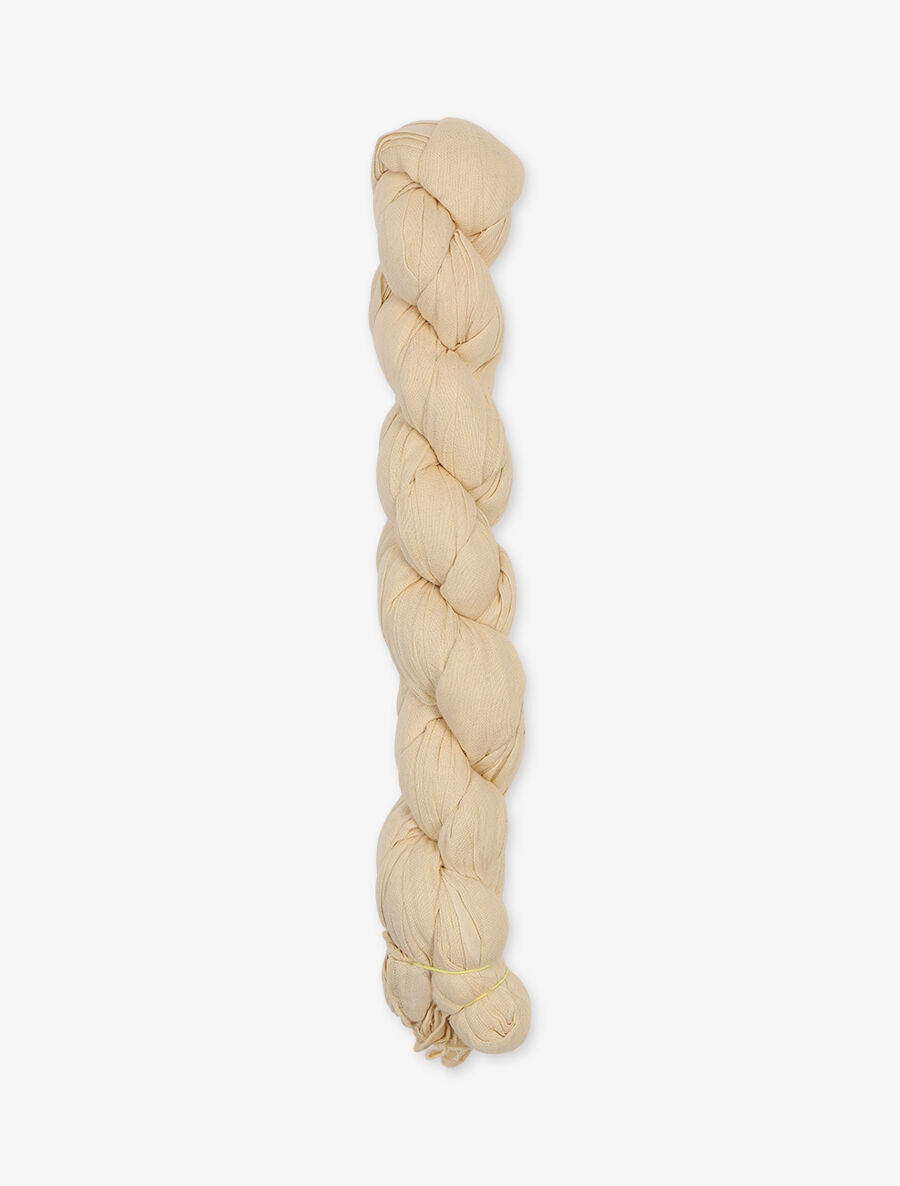 Foulard en coton effet froissé - Beige - 2
