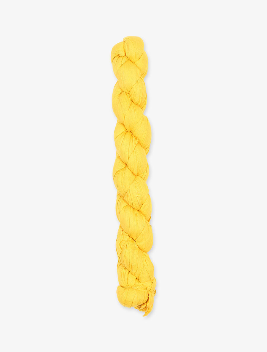 Foulard en coton effet froissé - Jaune - 2