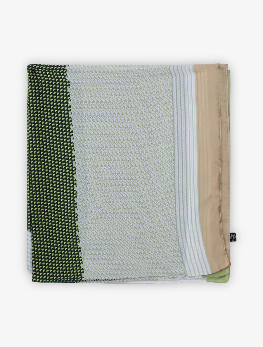 Foulard imprimé graphique - Vert - 2