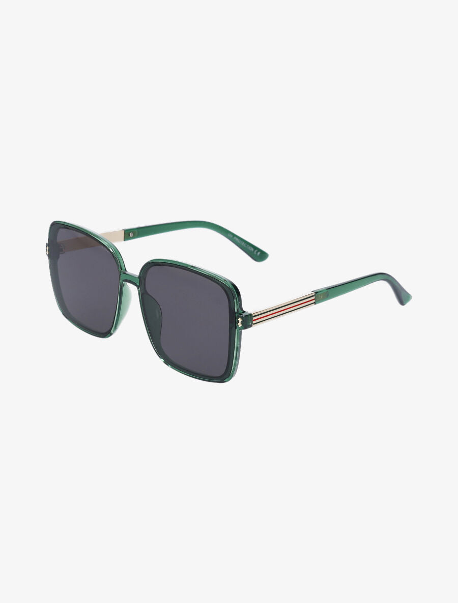 Lunettes de soleil carrés oversize - Vert - 2