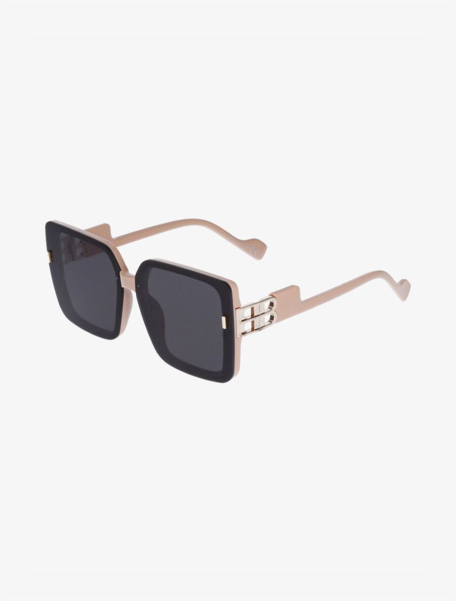 Lunettes de soleil carrées - Rose - 1