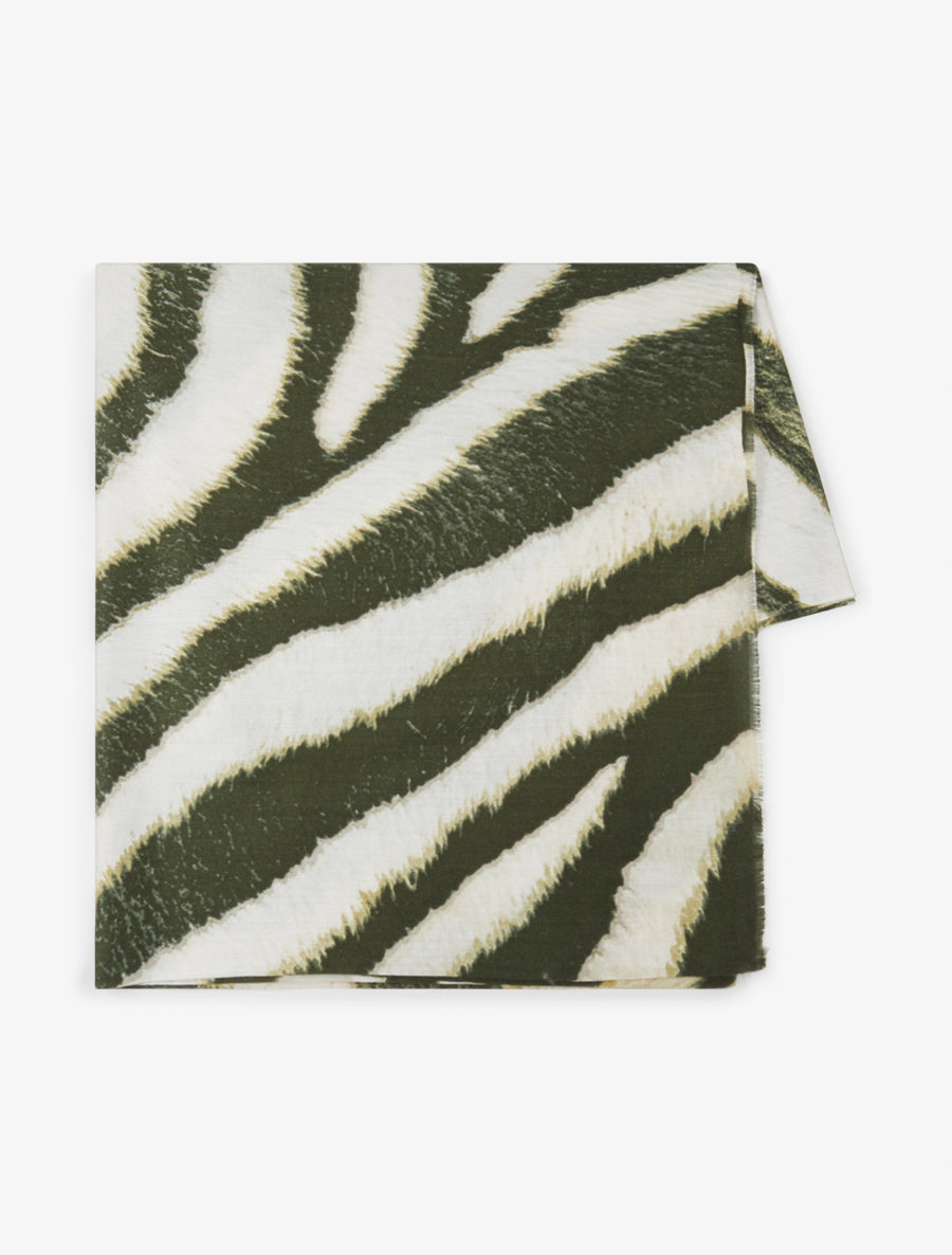 Foulard à imprimé vagues fondus - Vert - 2