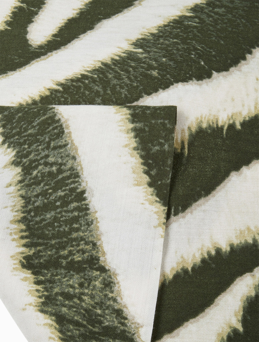 Foulard à imprimé vagues fondus - Vert - 3