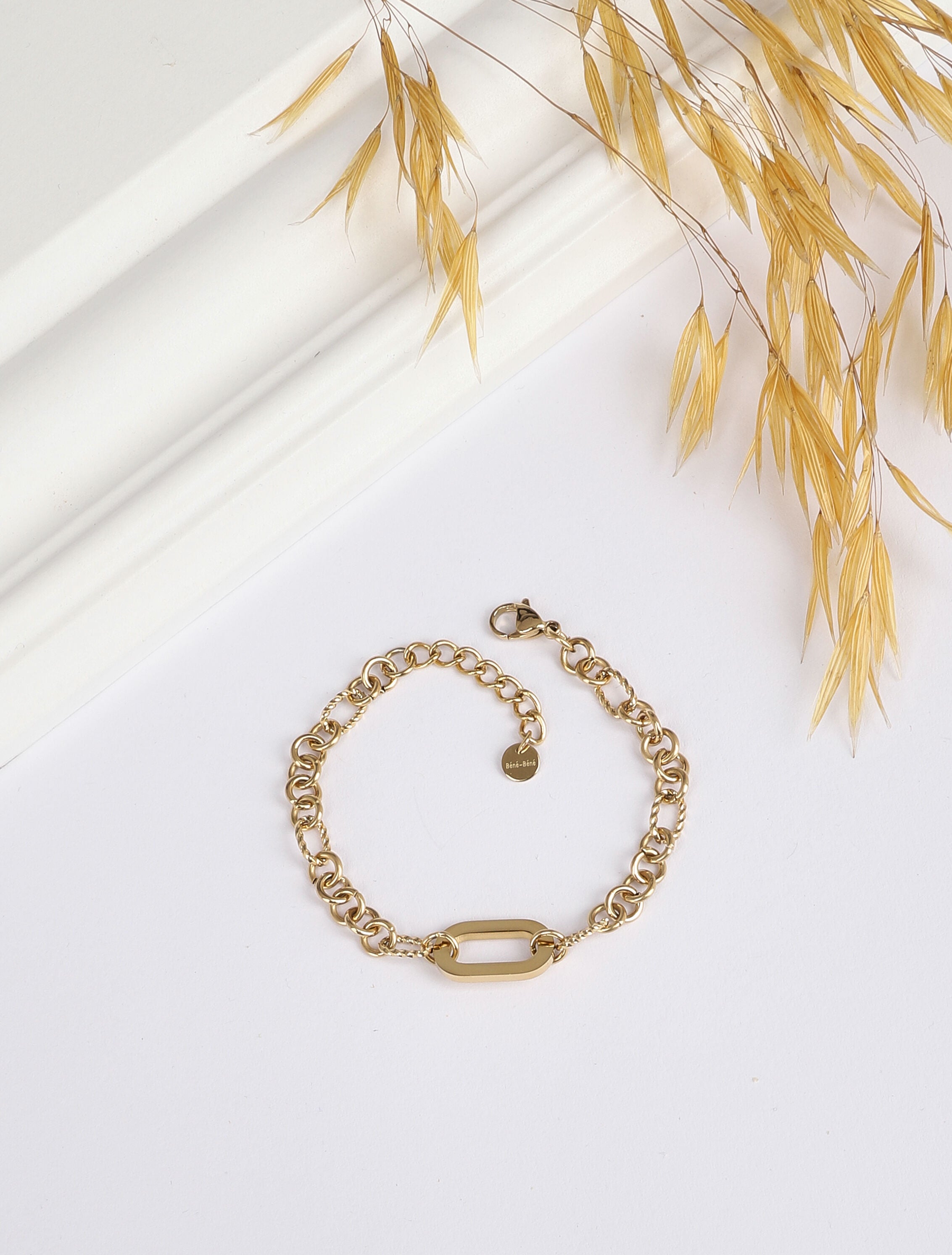 Bracelet en maille stylisée - Or - 2