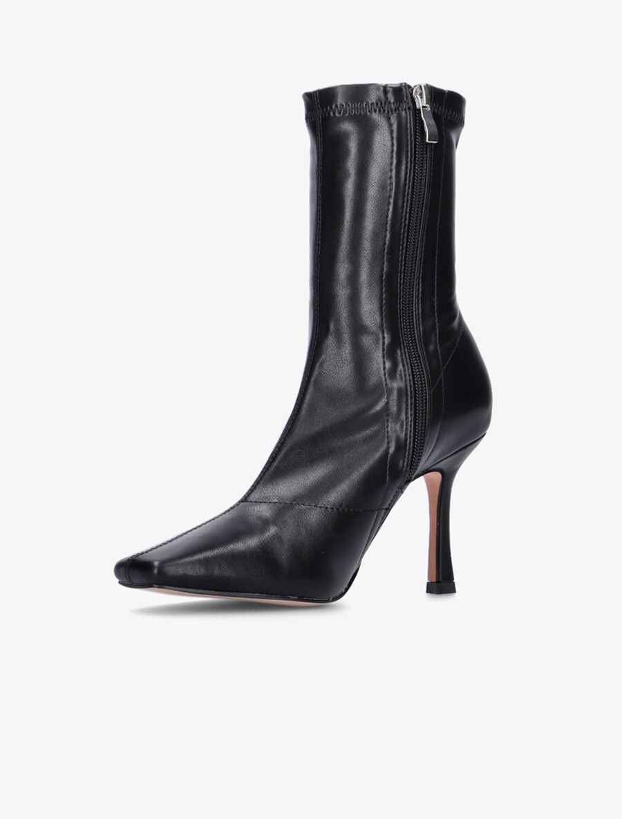 Bottines souples à bouts carrés - Noir - 3