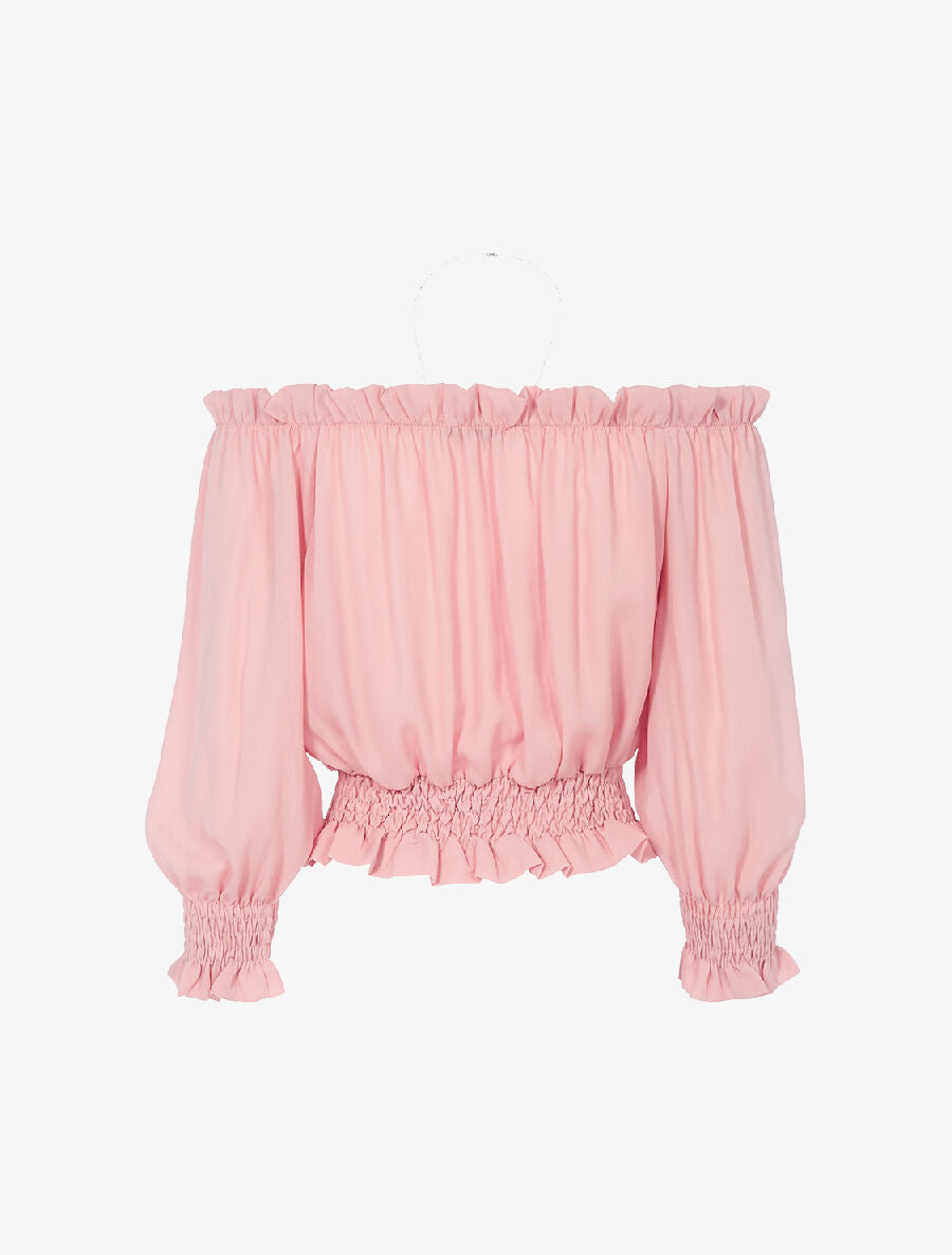 Crop top bouffant - rose - 2