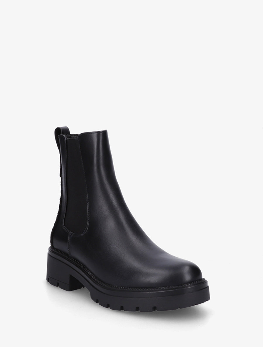 Bottines simili contrefort tacheté - Noir - 2