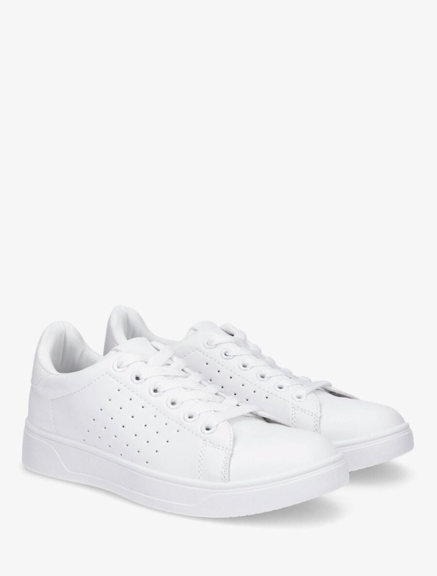 Sneakers plates classiques - Blanc - 4