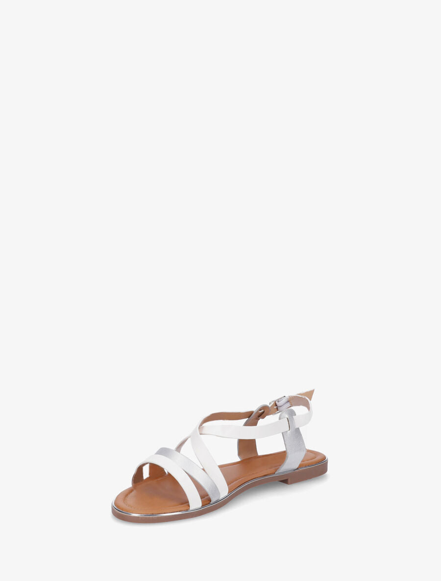 Nu-pieds croisés irisés - Blanc - 3