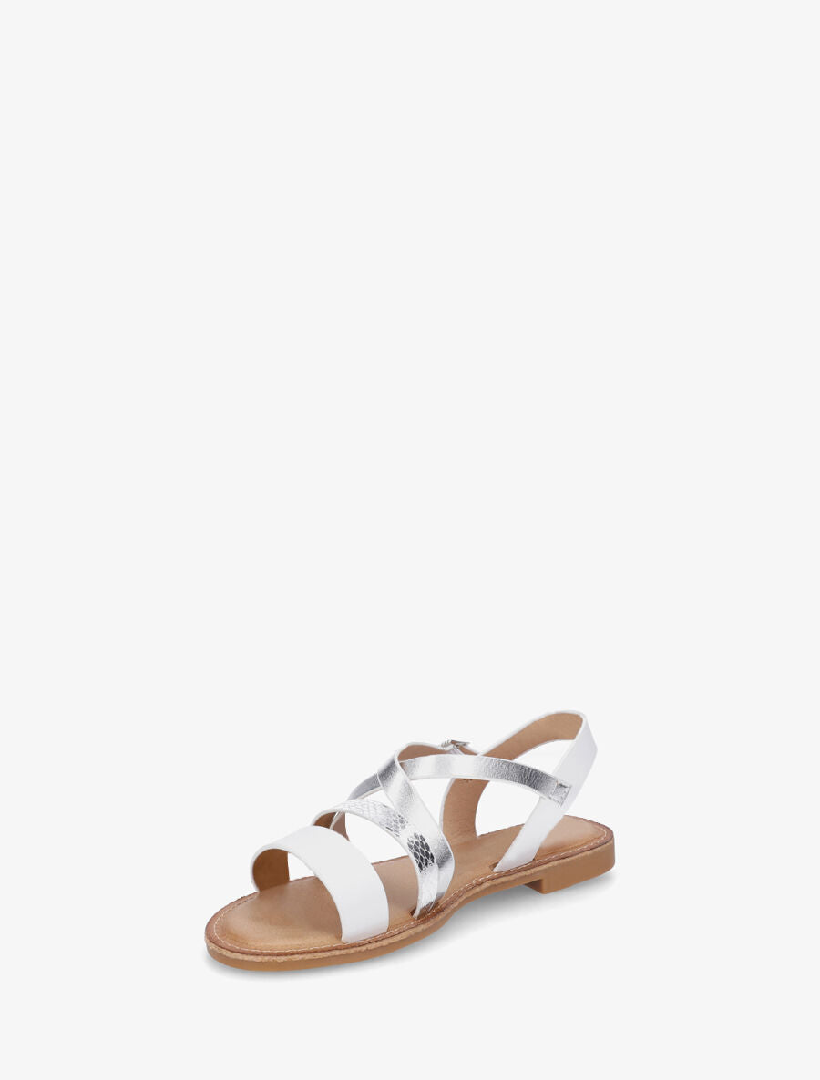 Nu-pieds fantaisies à brides croisées - Blanc - 3