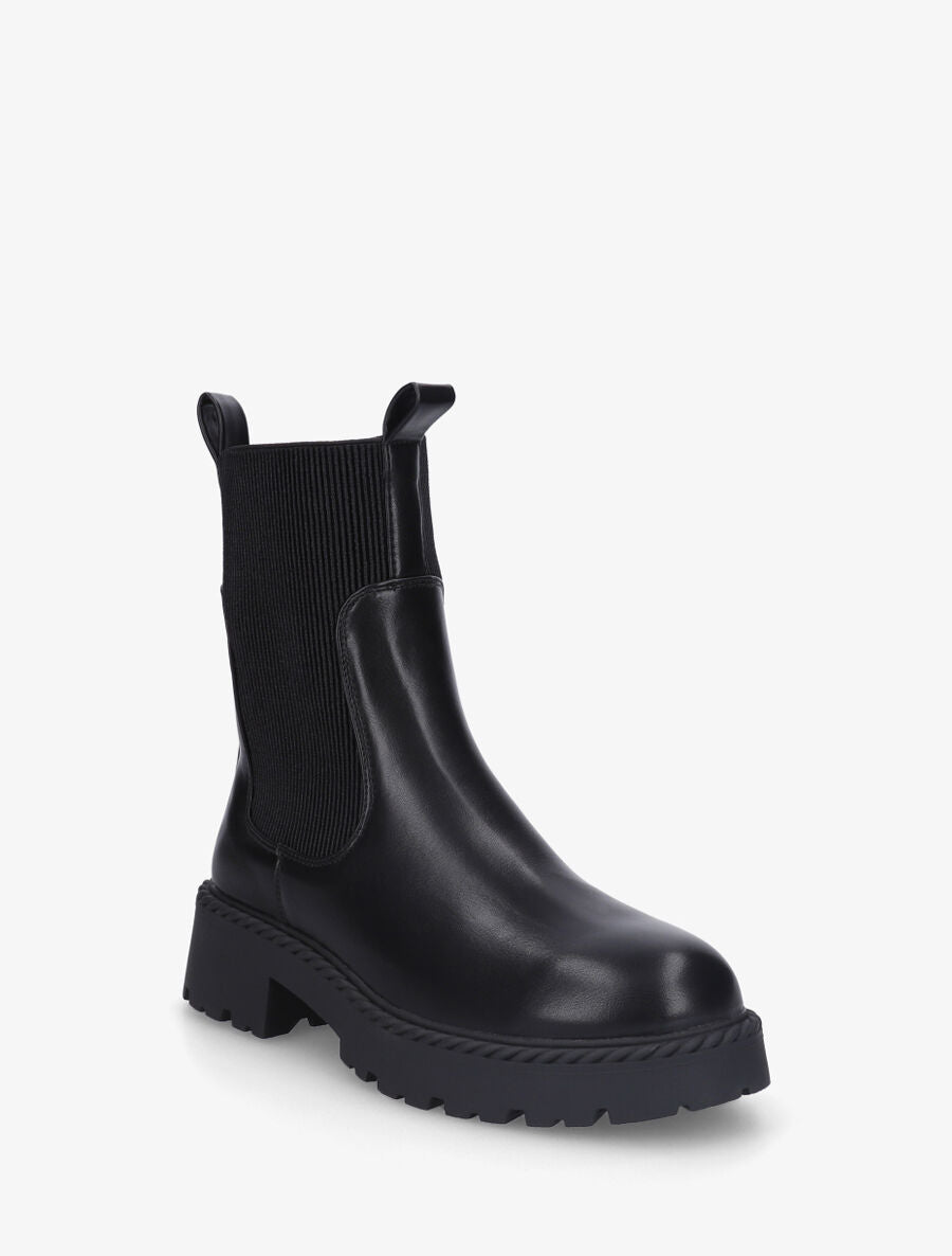 Bottines unies style chelsea - Noir - 2