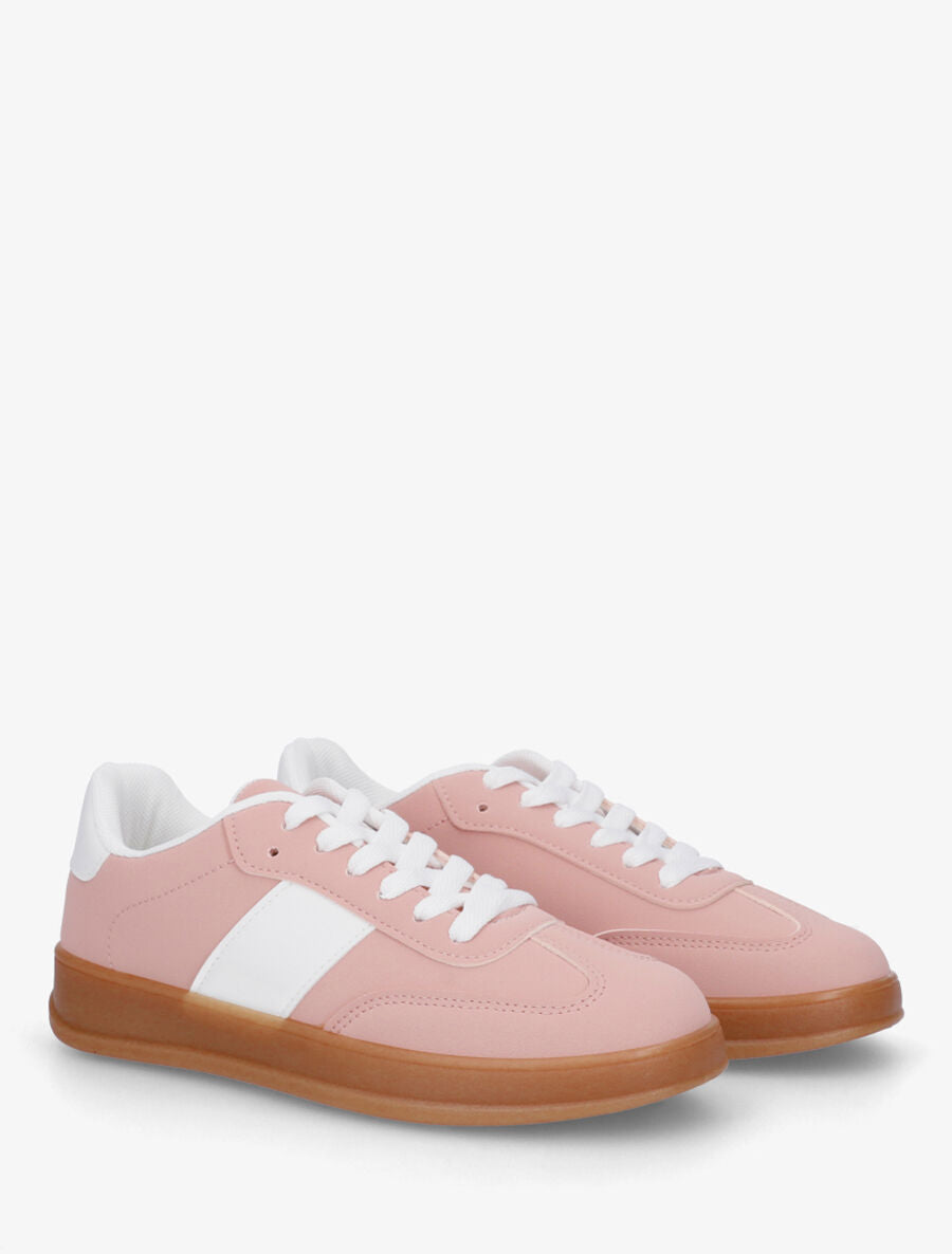 Baskets classiques en simili - Rose - 4