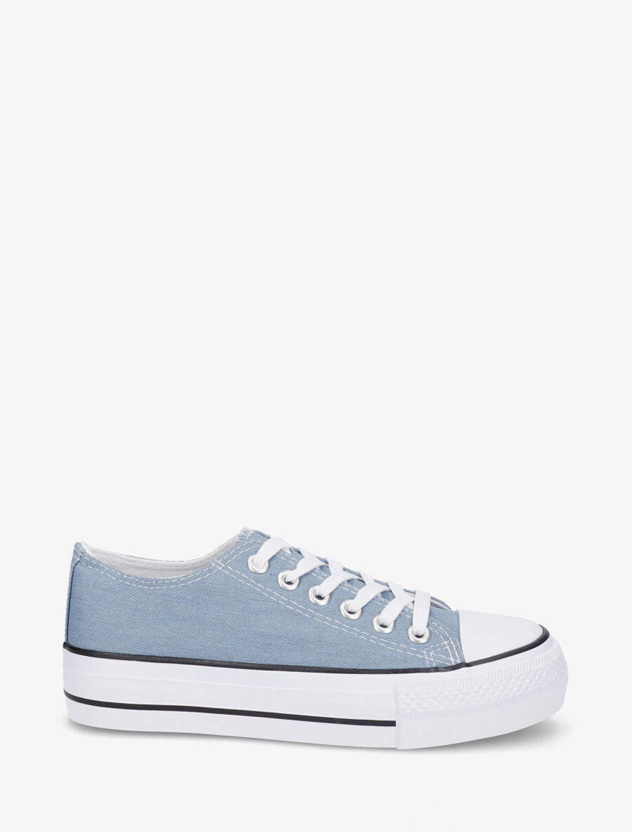 Baskets en toile - Bleu clair - 1