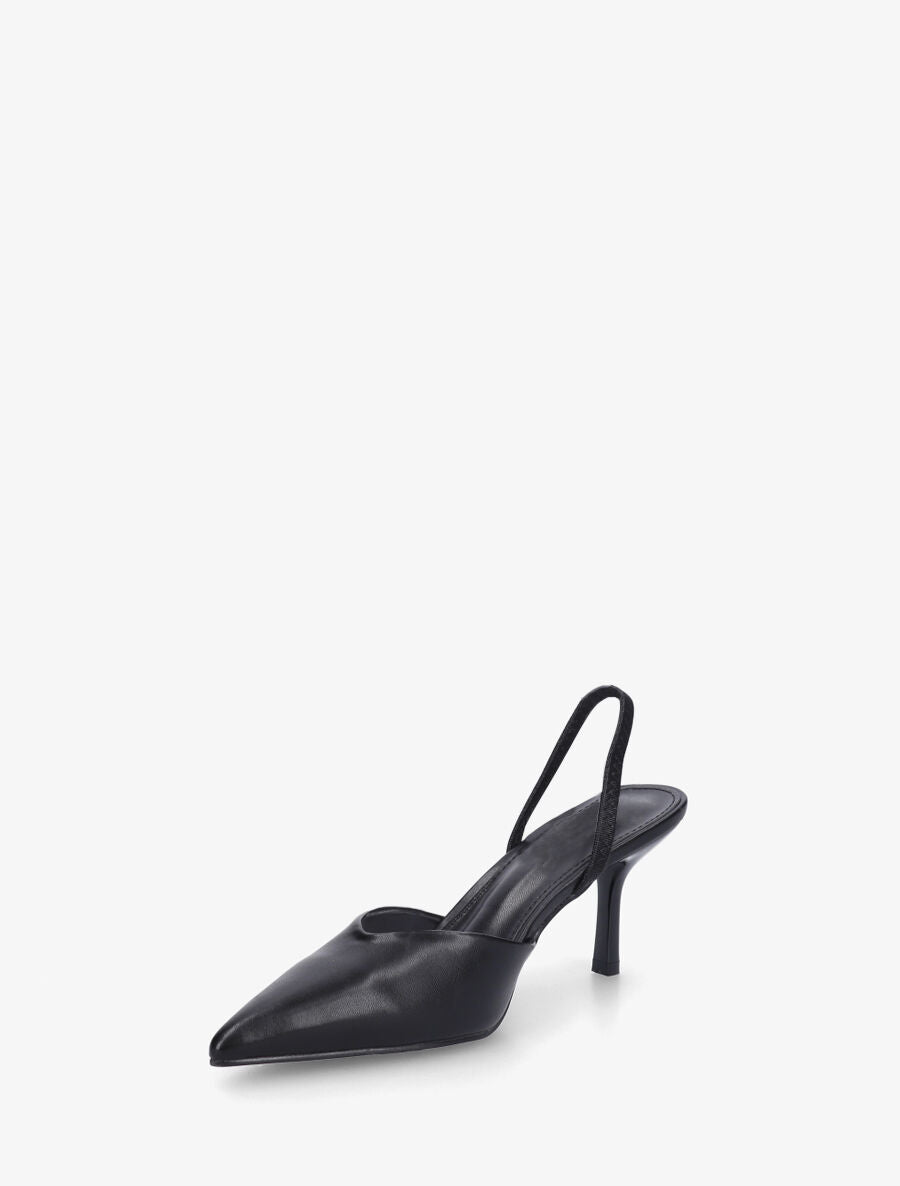 Escarpins à bouts pointus et bride élastiquée - Noir - 3