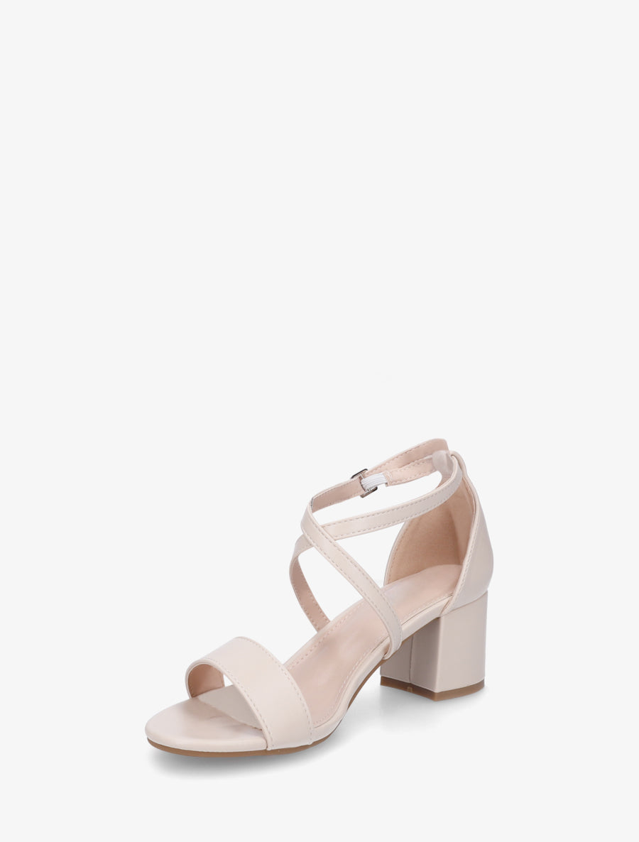 Sandales classiques à brides croisées - Beige - 3