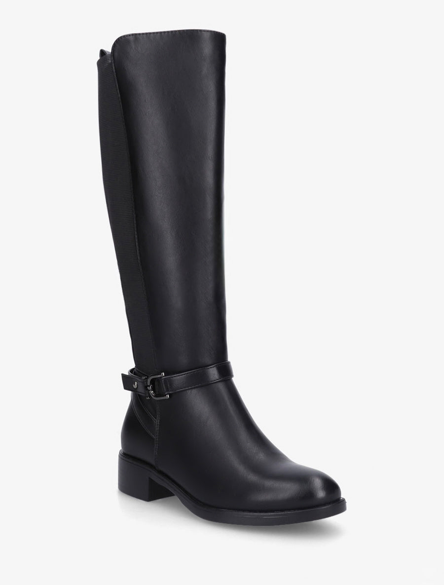 Bottes basses casual en simili - Noir - 2