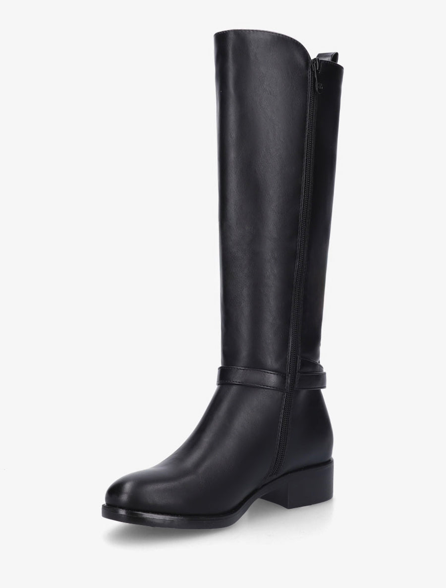 Bottes basses casual en simili - Noir - 3