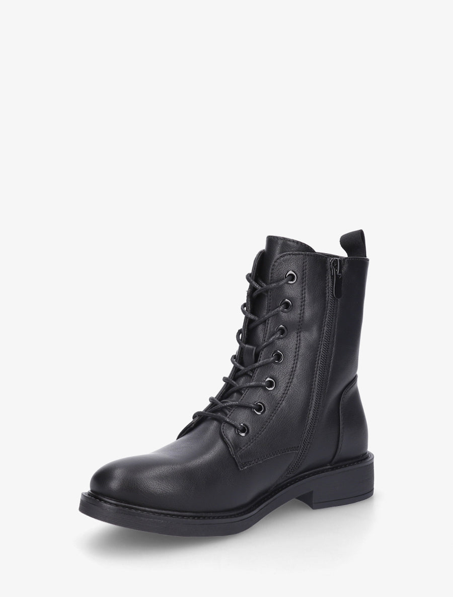 Bottines montantes à lacets - Noir - 3