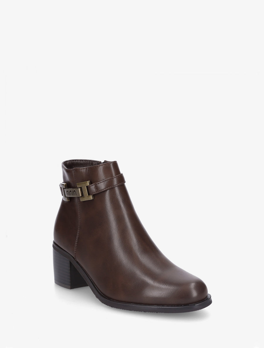 Bottines classiques à boucle - Marron - 2