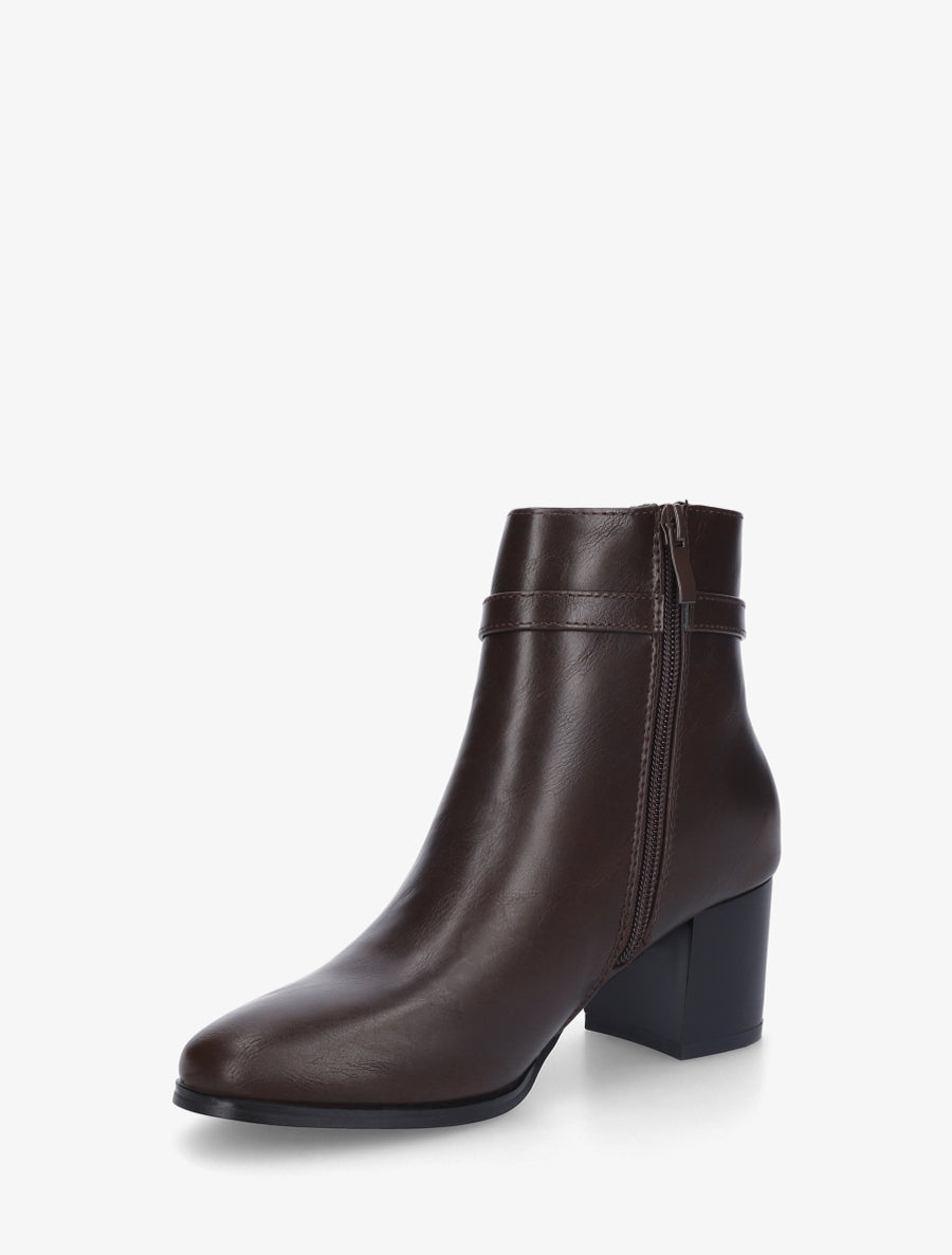 Bottines classiques à boucle - Marron - 3