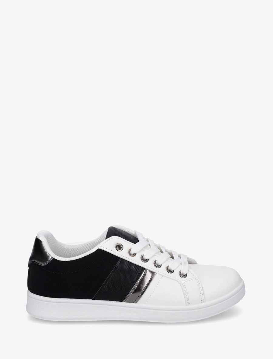 Baskets à bandes contrastantes - Noir - 1