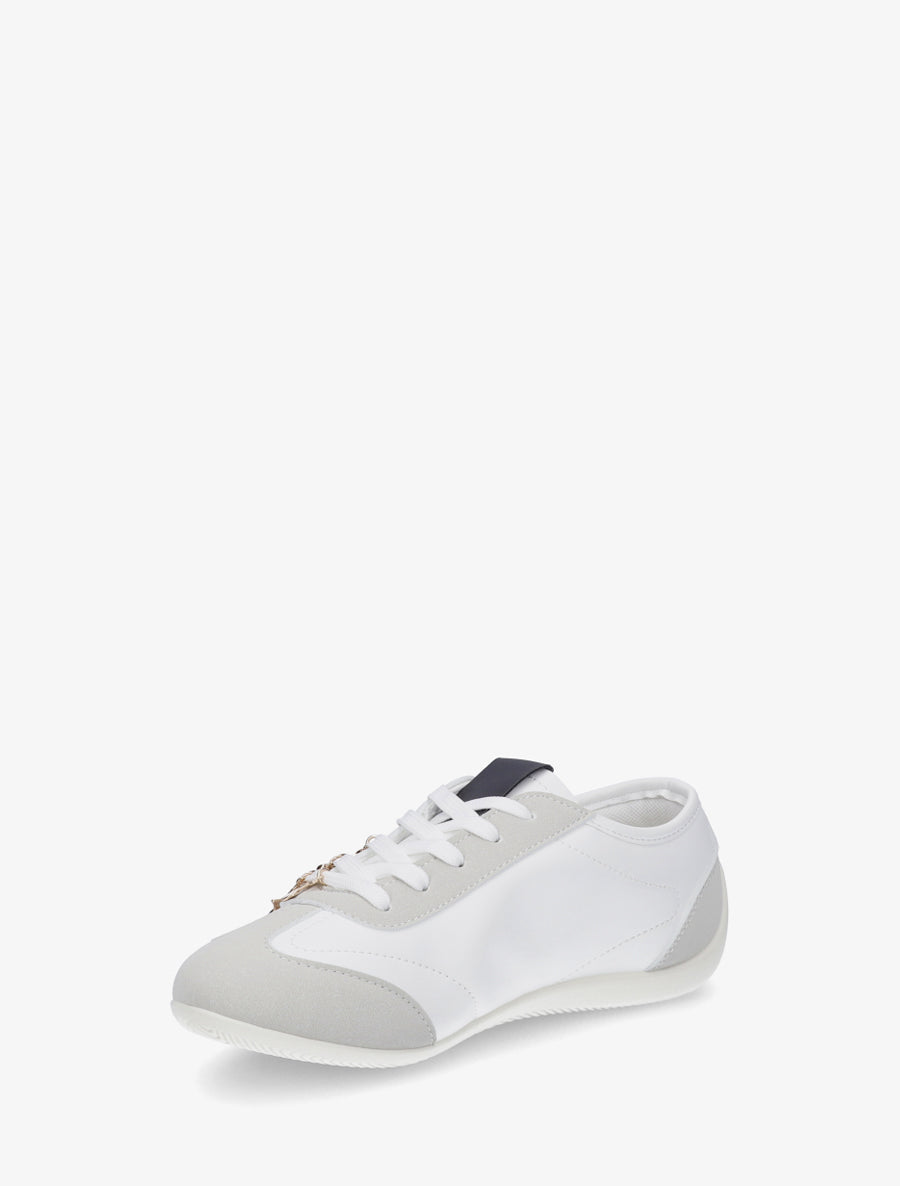 Sneakers à empiècement bijoux dépareillés - Blanc - 3